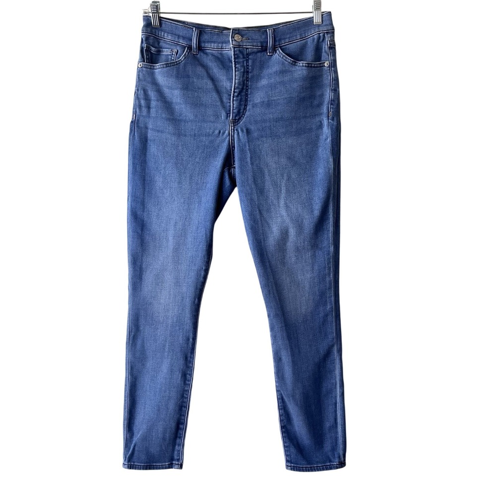Express Skinny Jeans Women Blue High Rise‎ Supersoft Size 12R